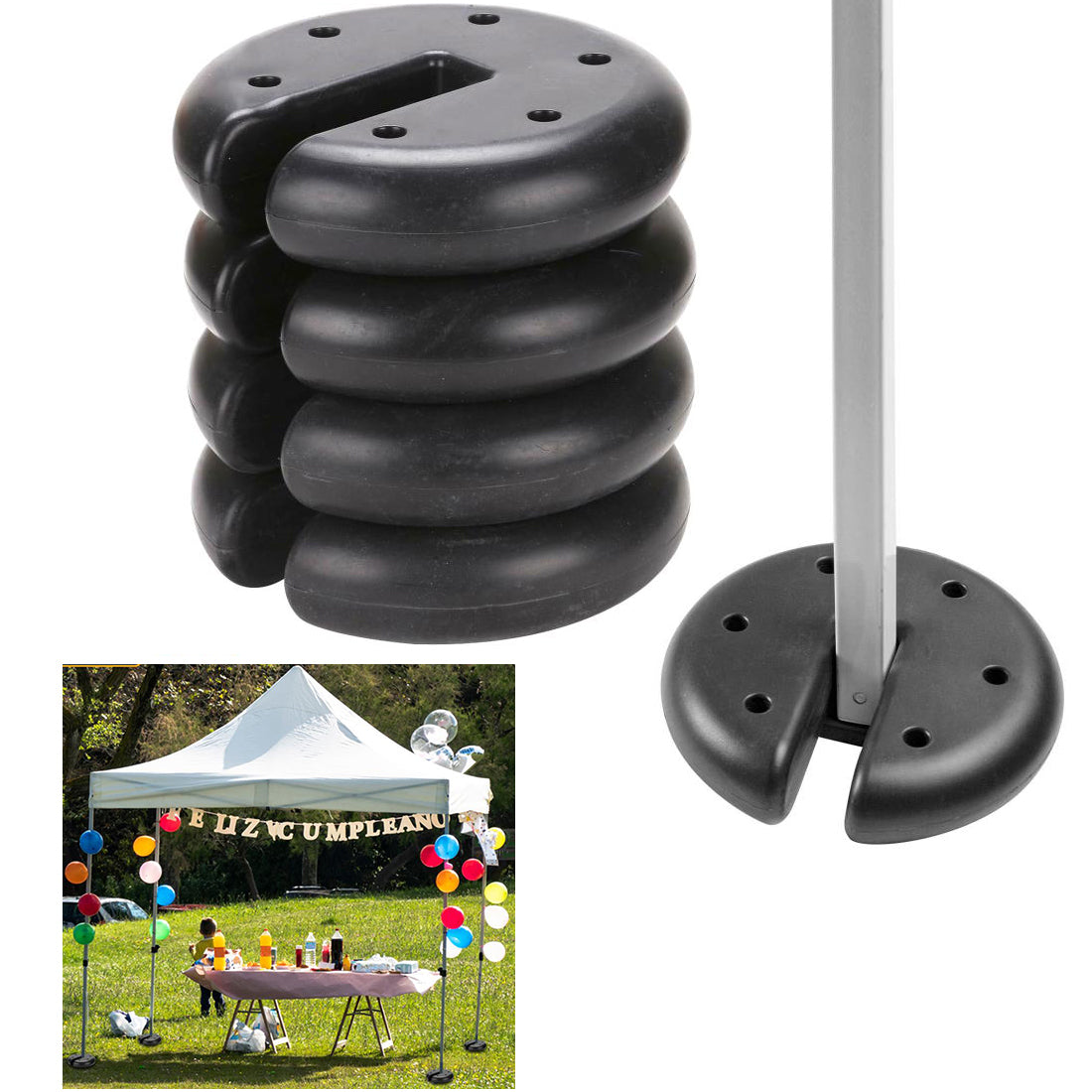 Round Canopy Tent Leg Weights Secure Anchor Gazebo Camping Outdoor Events Round Canopy Tent Leg Weights Secure Anchor Gazebo Camping Outdoor Events